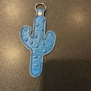 Leather Cactus Keychain 🌵